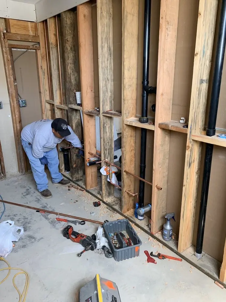 Commercial rough-in plumbing for Water Heater Replacement in Piscataway